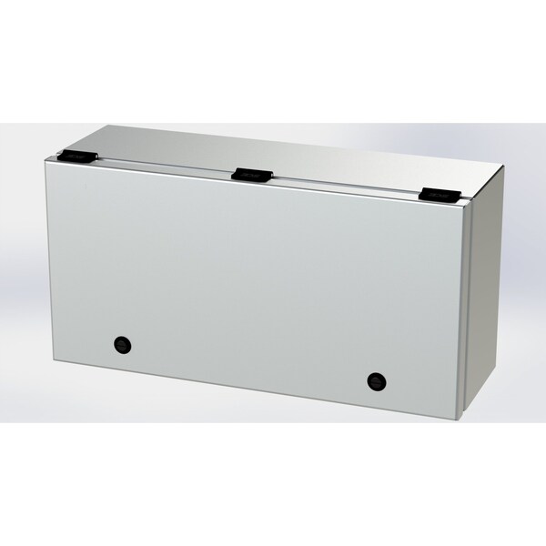 1/4 Turn Latch Electrical Enclosures, 9 in H, 6 in D, 18 in W, NEMA 3R, 4, 4X, 12, 13